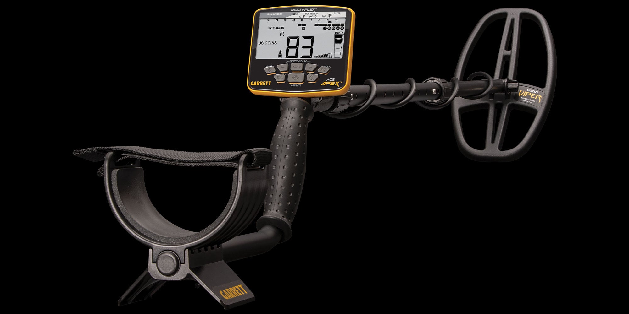 Garrett Ace Apex Metal Detector with Viper DD coil + SECRET HOLIDAY STOCKING STUFFERS INCLUDED FREE