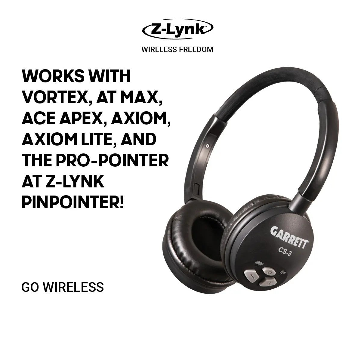 Garrett MS-3 Z-Lynk Wireless Headphones -NOW AVAILABLE!