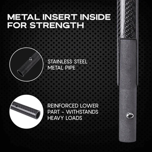 CKG Carbon Fiber Sand Scoop Travel Handle