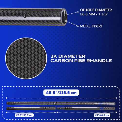 CKG Carbon Fiber Sand Scoop Travel Handle