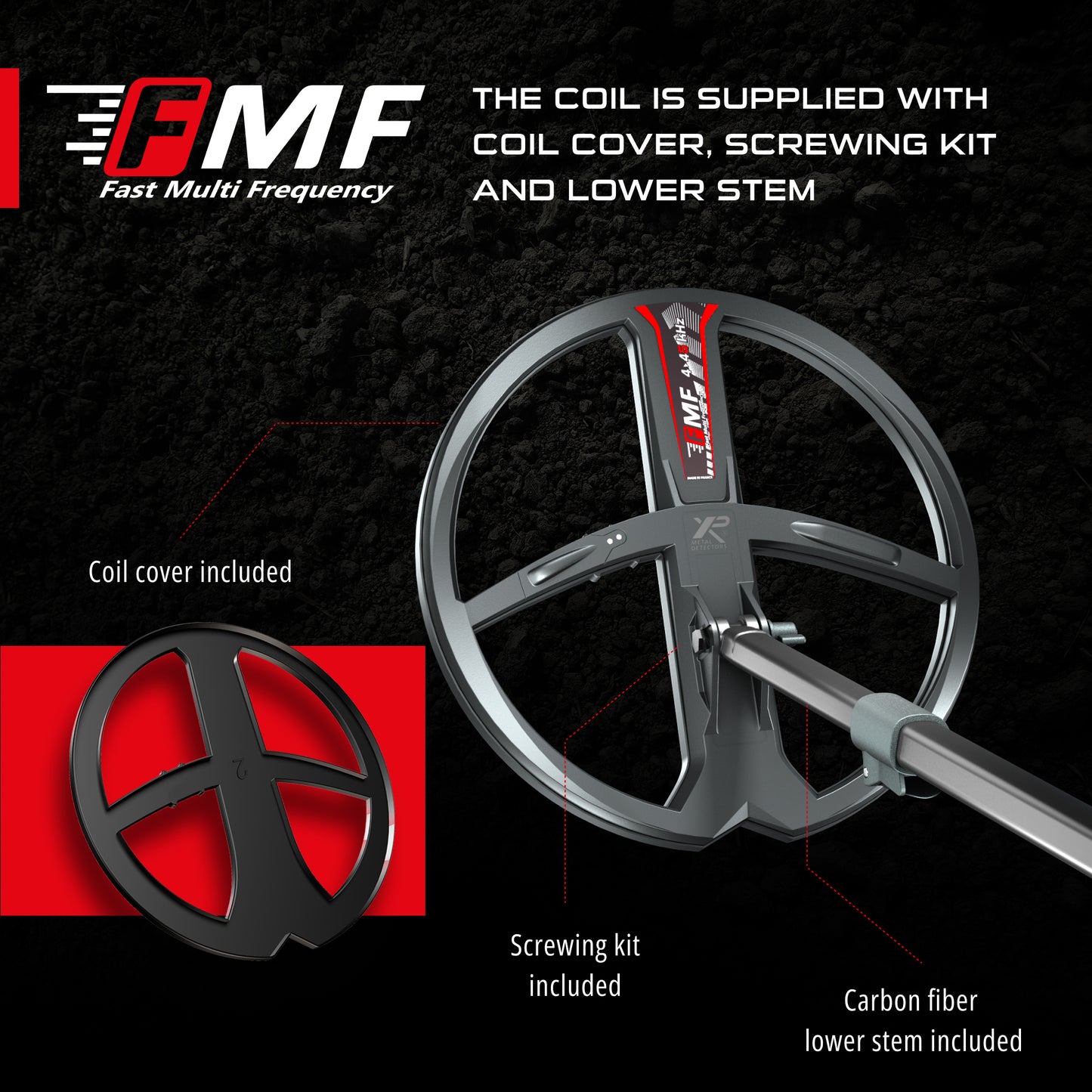 XP 28cm FMF COIL with COVER & LOWER STEM