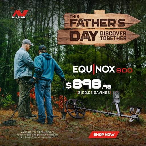 Minelab Equinox 900 with 2 Coils and wireless Headphones