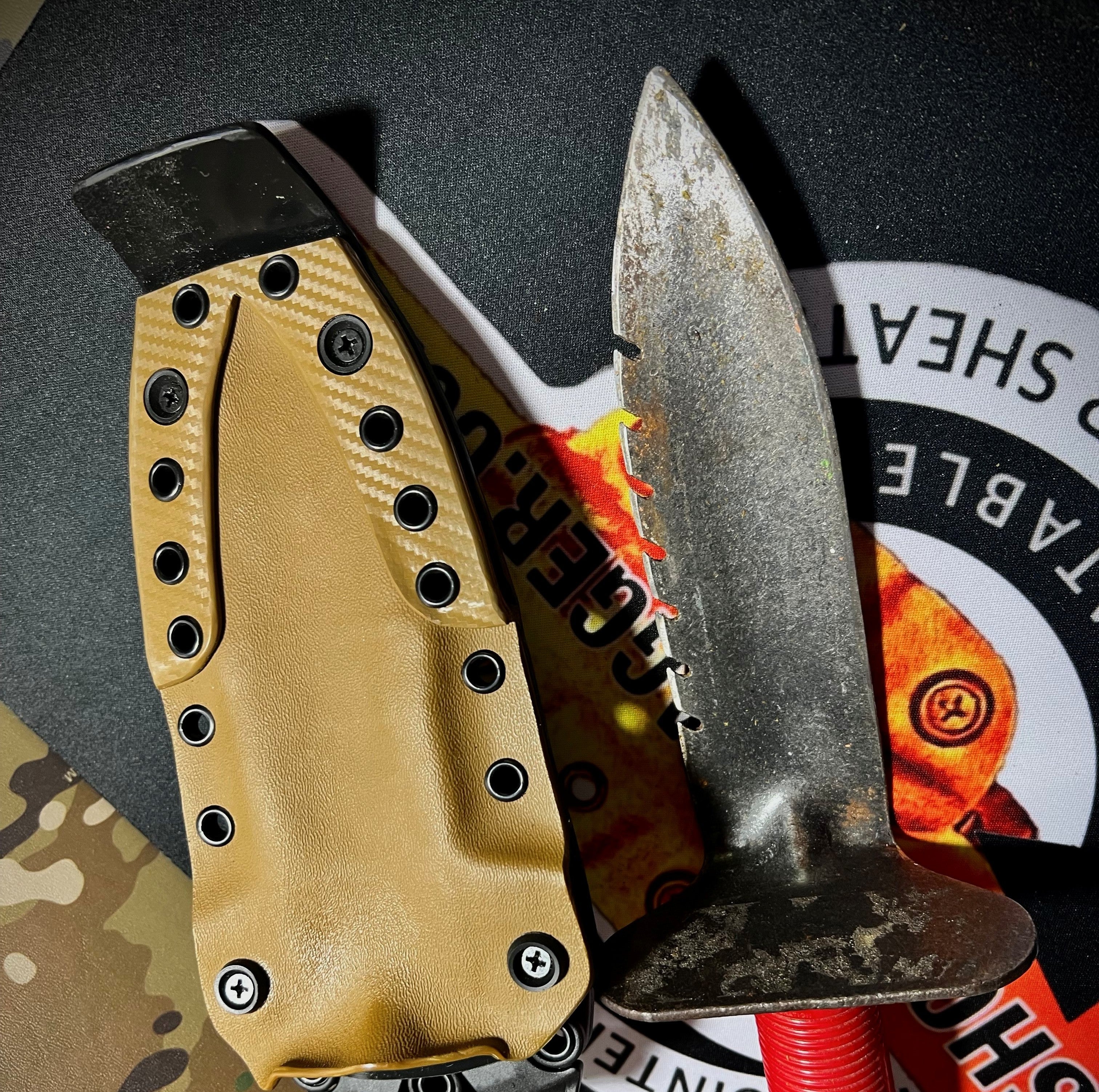 Shovel Dragger Molle Attachment Sheath for Lesche Model 70 Digger
