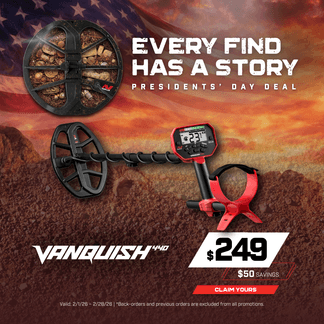Minelab Vanquish 440 Metal Detector- SAVE $50 *while supplies last