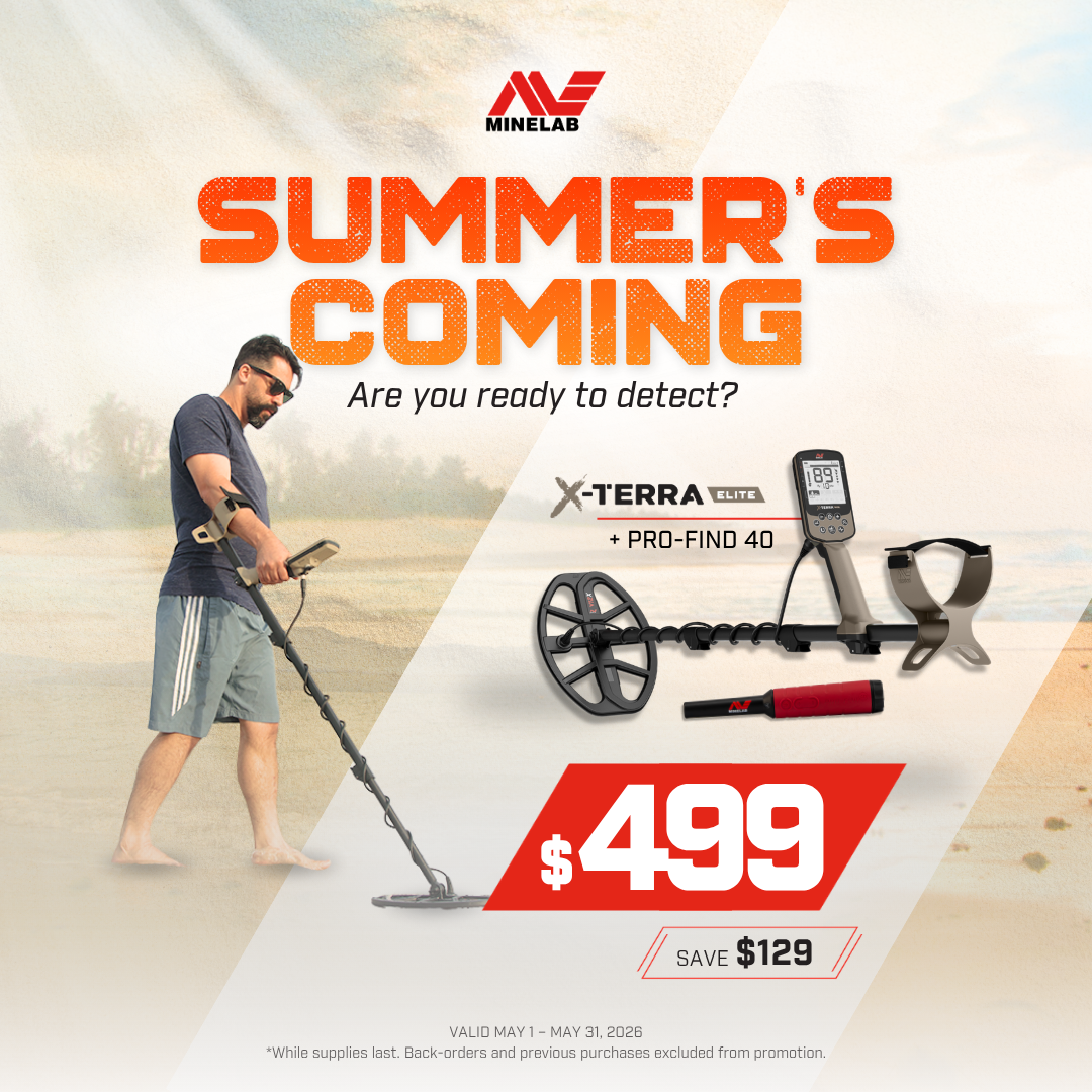 Minelab X-TERRA Elite- May Special- Free Pro-Find PinPointer!