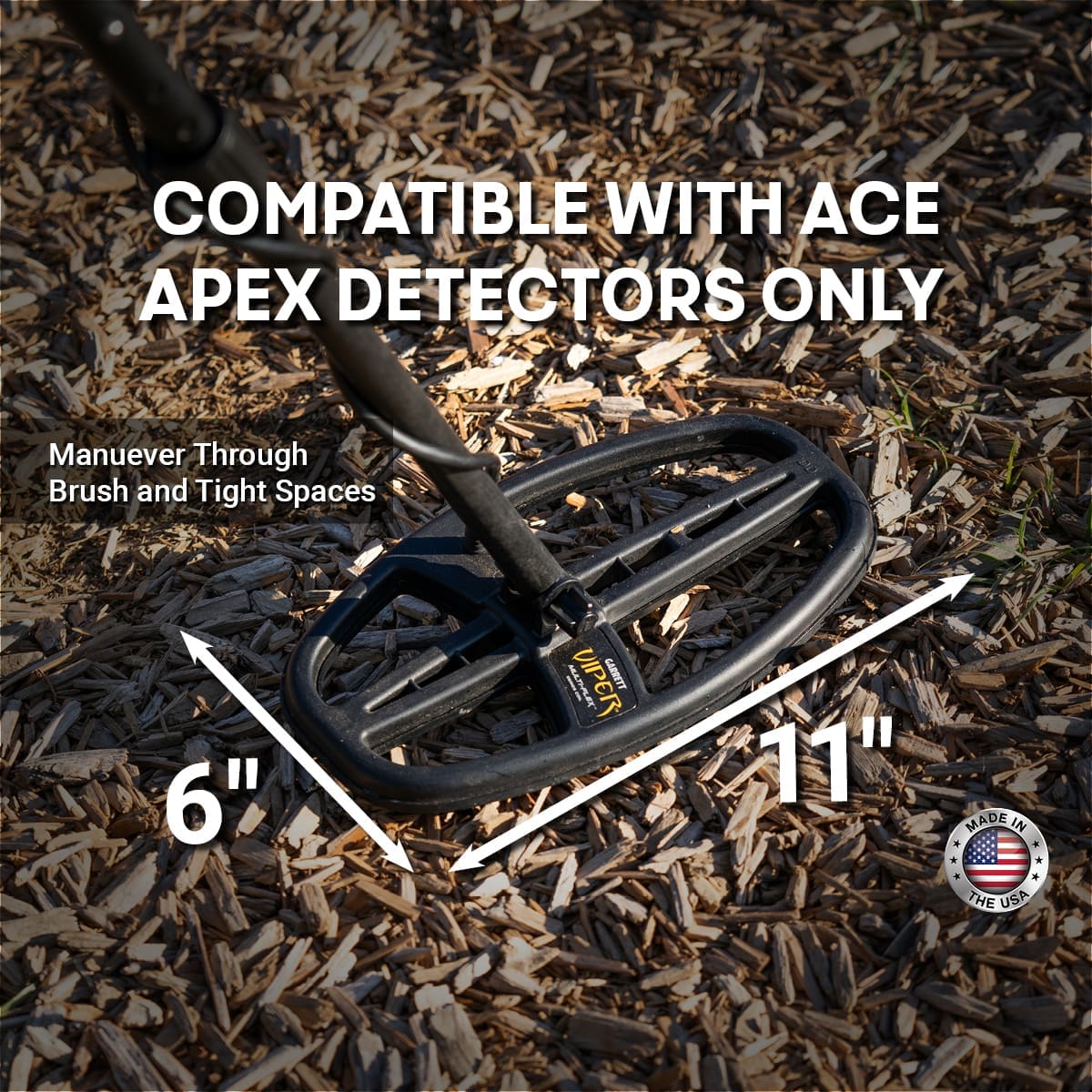 Garrett Ace Apex Multi-Flex Viper DD Coil (6x11)
