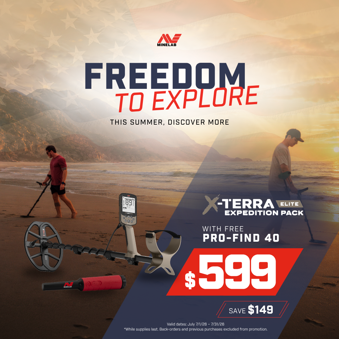 Minelab X-TERRA Elite Expedition Pack- SPECIAL - FREE ProFind40