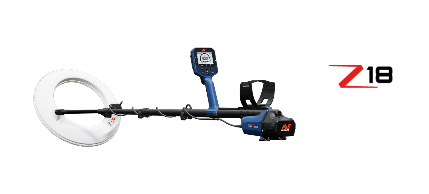 Minelab GPZ8000 metal detector angle view