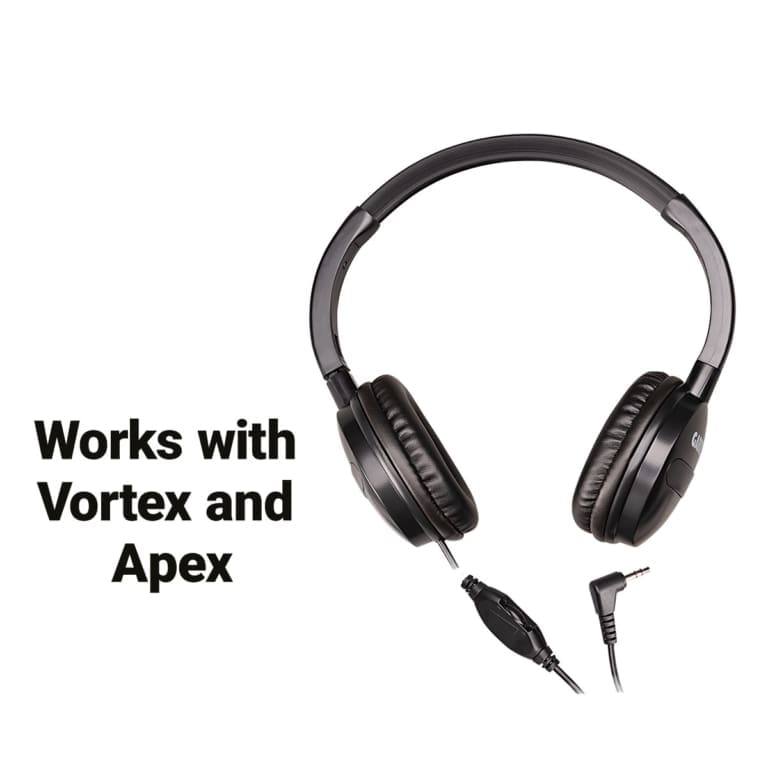 Garrett  ClearSound Easy Stow Headphones with 1/8 inch jack